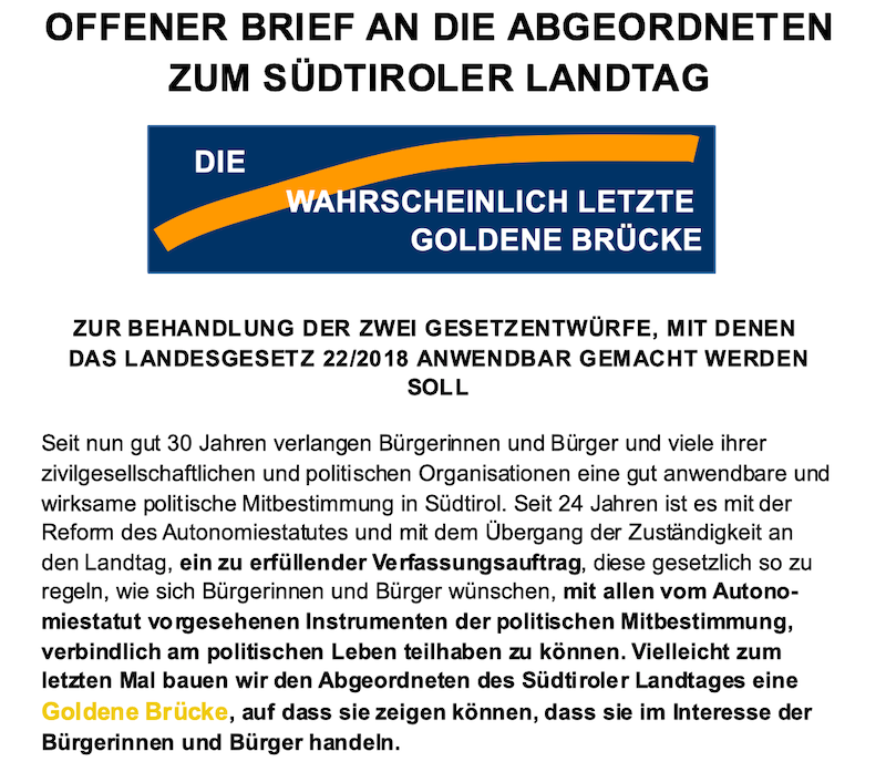 Offener Brief