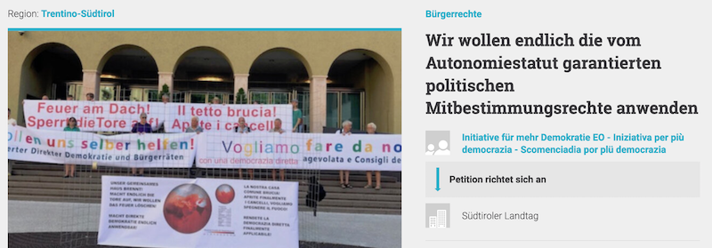 Petition an den Landtag
