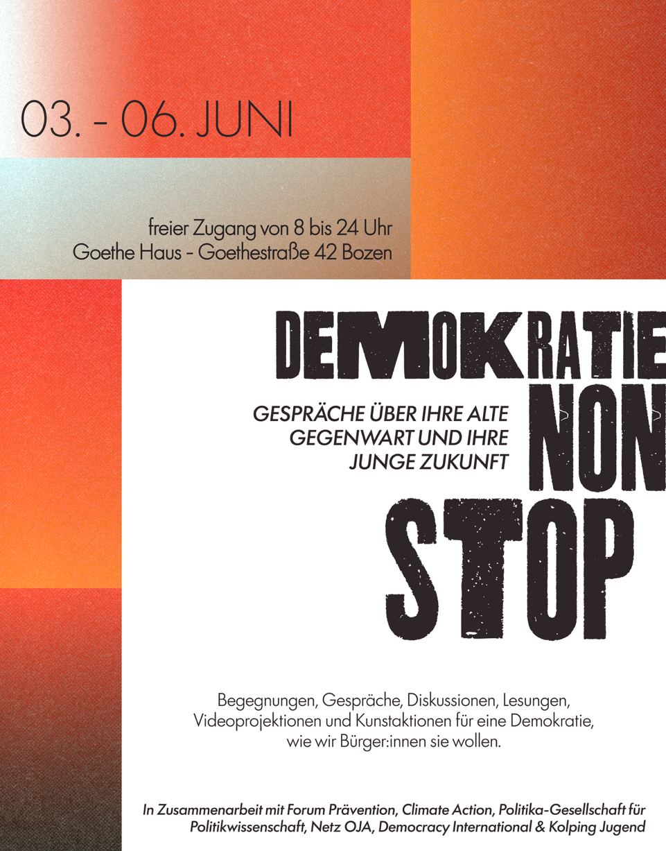 Vorankündigung 4 Tage DEMOKRATIE NONSTOP