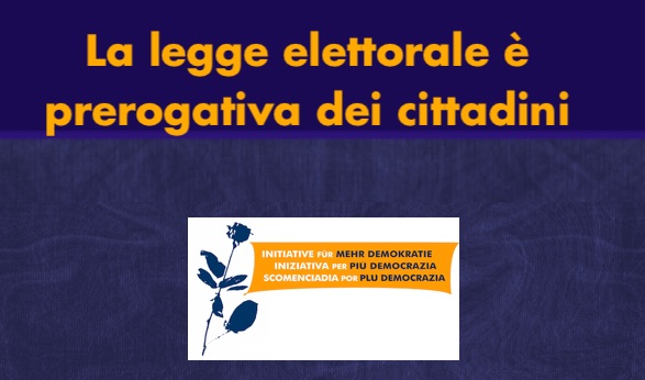legge elettorale - compete ai cittadini