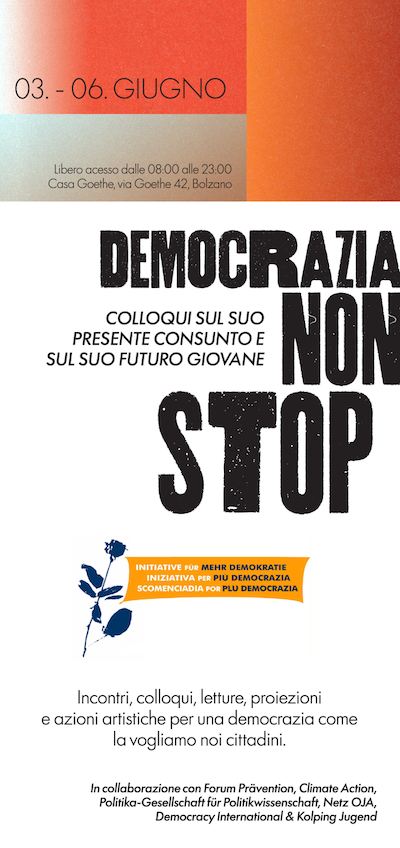 invito con programma ai colloqui
