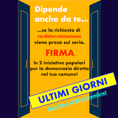 appello urgente - ultimi giorni per firmare