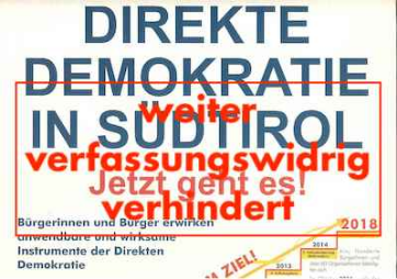 Ausstellung "Direkte Demokratie in Südtirol - jetzt geht es" weiter verhindert